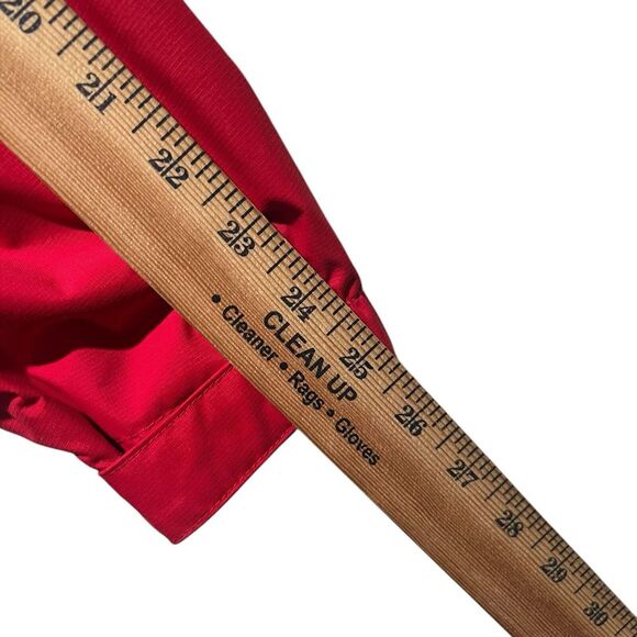 Aigle Men's Size L Red Windbreaker Jacket Full Zip Lined Hike Fish Sail *No Hood - Picture 14 of 16